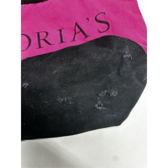 Victoria's Secret Tote Pink Red Black Beach Travel Bag VS Logo See Description - Picture 2 of 11